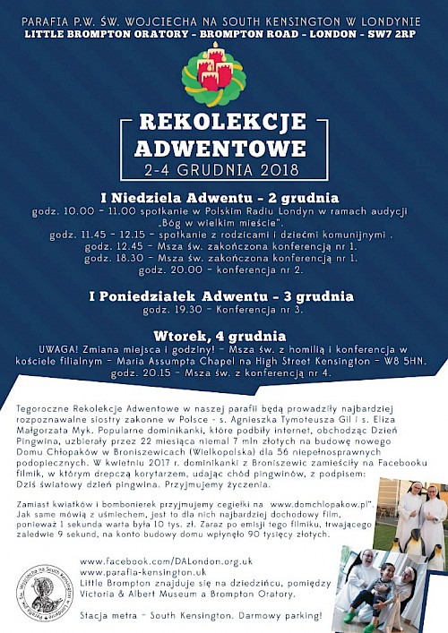 REKOLEKCJE ADWENTOWE - program