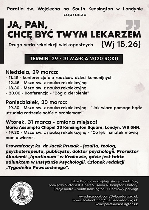 REKOLEKCJE WIELKOPOSTNE - SERIA II&nbsp;- PSYCHOLOGICZNA - PRZEŁOŻONE