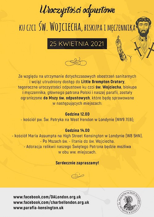 ODPUST KU&nbsp;CZCI ŚW.&nbsp;WOJCIECHA