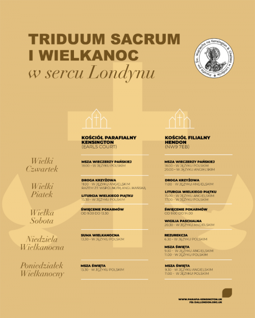 TRIDUUM I&nbsp;WIELKANOC 2025 - PROGRAM