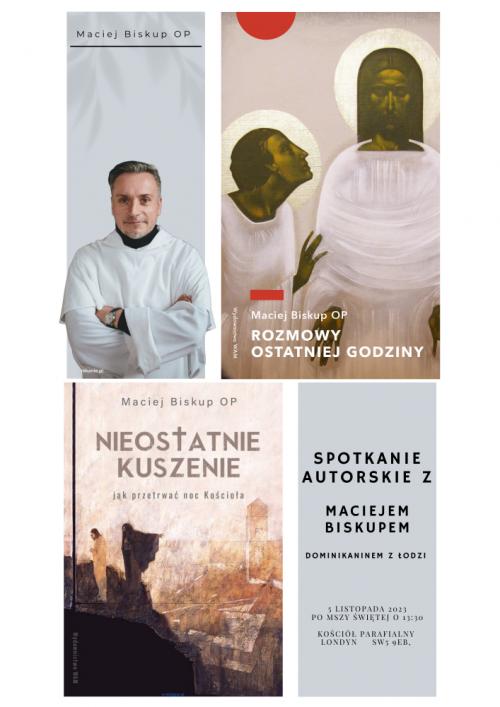 MACIEJ BISKUP OP&nbsp;- SPOTKANIE AUTORSKIE